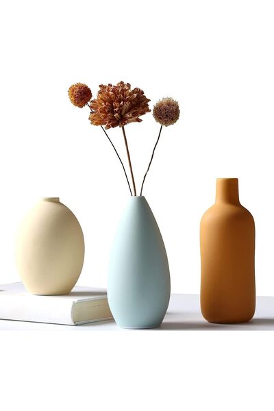 Generic Ceramic Vase 3-Piece Set - Rustic Elegance for Country Home Decor, Mo...