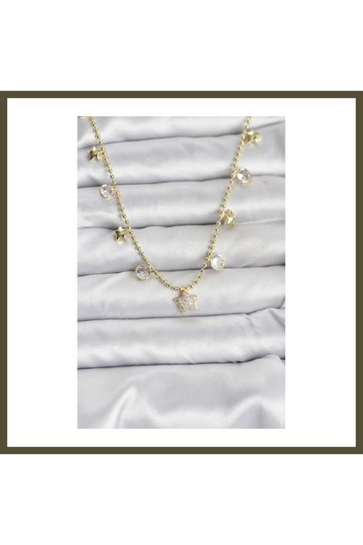 northcity n Gold-Toned Star-Shaped Modal Women's Necklace BX
