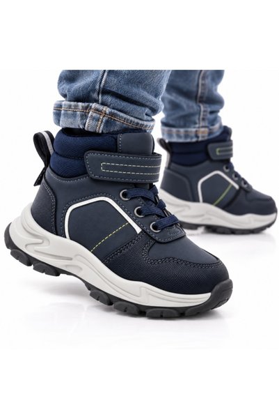 Superbaby Ghete sport pentru baieti, Model Mountain, Bleumarin