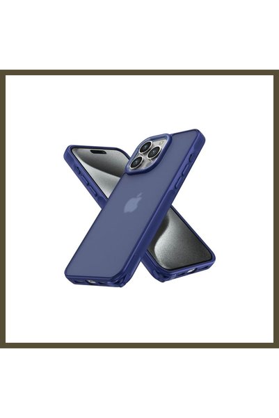 northcity n غطاء أنيق متوافق مع هاتف iPhone 15 Pro - لون أزرق داكن BX.