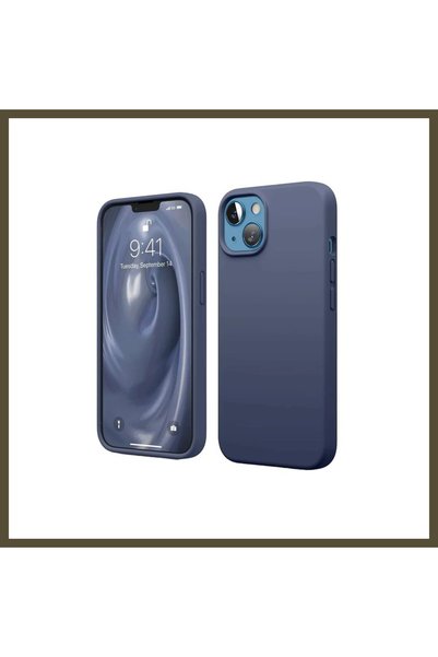 northcity n غطاء متوافق مع هاتف iPhone 14، مصنوع من السيليكون - لون أزرق داكن...