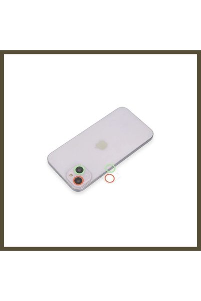 northcity n iPhone 13 Compatible Colored Camera Lens Protector - Green-Pink BX