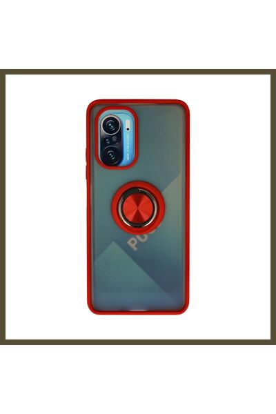 northcity n Redmi K40 Compatible Case: Montreal Ringed Silicone Cover - Red BX