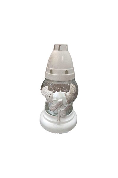 OEM SET 3 lumânări DarAnDAm, sticlă, fără parfum, autonomie de 12 ore
