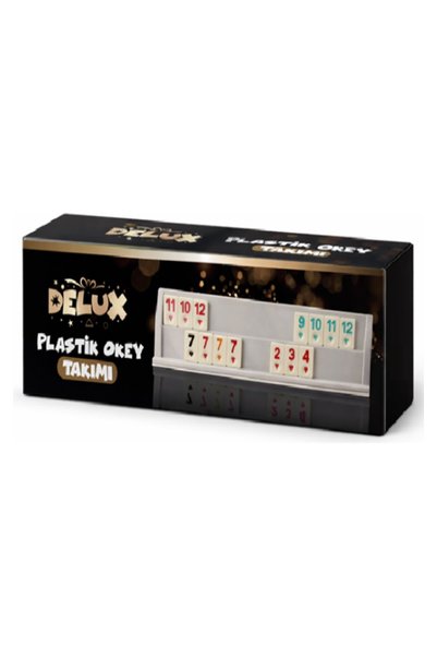 Delux 4 Adet Plastik Okey Takımı