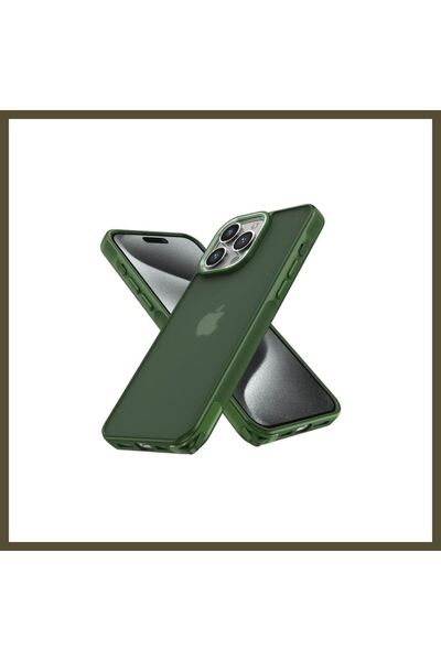 northcity n غطاء أنيق متوافق مع هاتف iPhone 15 Pro - باللون الأخضر BX.