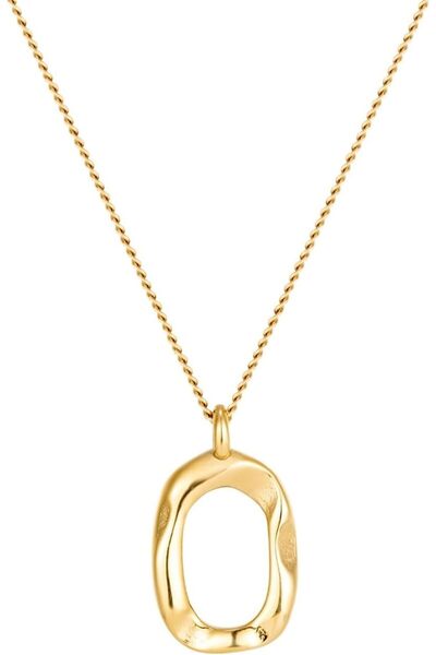 Generic Dainty 18K Gold Pendant Necklace for Women Minimalist Skin Friendly J...