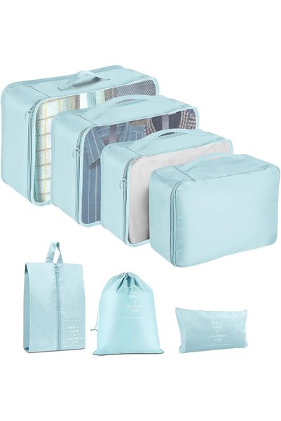 Tazweeq 7 Set Packing Cubes for Suitcases Travel Luggage Packing Organizers, ...