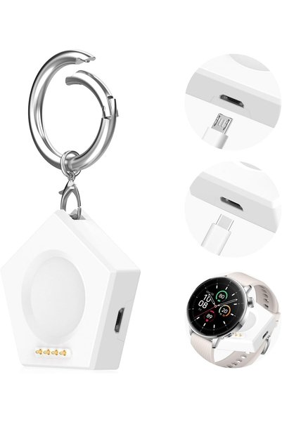 SYOSI Portable Charger for Oneplus Watch 3 43mm, Magnetic Keychain Wireless C...