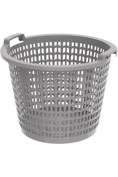 Cosmoplast Plastic Wide Laundry Bin 50L With Handle Grips