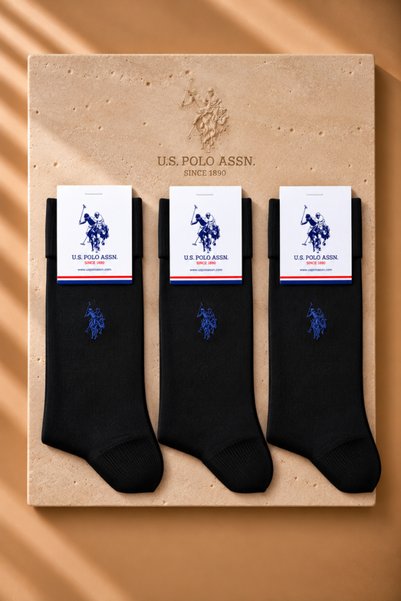 U.S. Polo Assn. جوارب ثلاثية المقبس