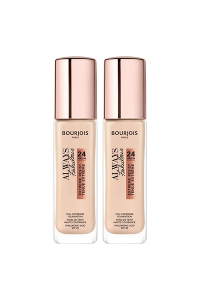 Bourjois 2x PACK Fond de ten Always Fabulous 24 H, 105 Ivory, 30ml