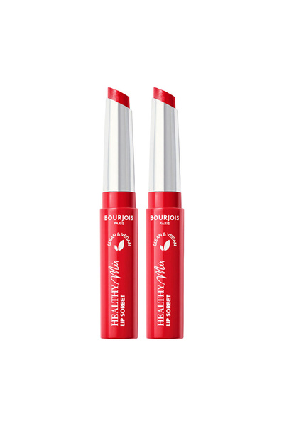 Bourjois 2x PACK Healthy mix clean lip sorbet - 02 - red-refreshing, 1.7g