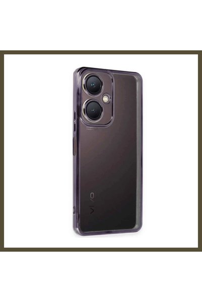 northcity n غطاء سيليكون متوافق مع هاتف Vivo Y27، مع عدسة - لون بنفسجي BX.