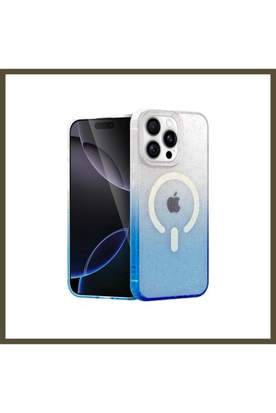 northcity n غطاء Pummel اللامع المتوافق مع iPhone 15 Pro - أزرق BX