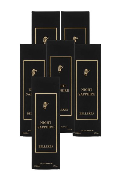 Bellezza 6 قطع Night Sapphire عطر 200مل