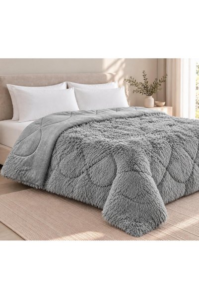 Linea Home ΓΟΥΝΙΝΗ ΚΟΥΒΕΡΤΑ ΓΚΡΙ ΜΟΝΗ 160Χ210 LH2010834-1
