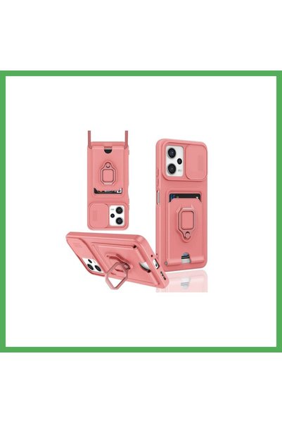 Nur store Çanta غطاء لهاتف Poco X5 5G، تصميم "زوما" مع حلقة وحامل بطاقات، مصن...