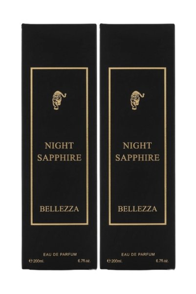 Bellezza قطعتان من عطر Night Sapphire سعة 200 مل