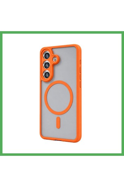 Nur store Çanta Samsung Galaxy A55 5G Loji MagSafe Case - Orange BEZOSS
