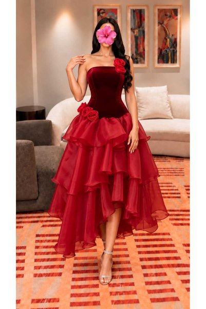 Princess sa Luxury Royal Red Women's Evening Dress ❤️