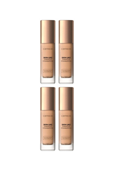 Catrice 4x PACK Skin Like Luminous Foundation, 33 N Catrice, 30 ml