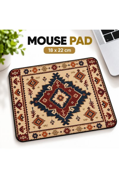 ByMeyla Modern Mouse Pad with Rug and Kilim Rug Patterns | 22x18 cm, Non-Slip...
