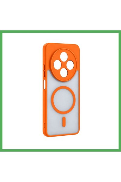 Nur store Çanta Redmi 14C Loji MagSafe Case - Orange BEZOSS