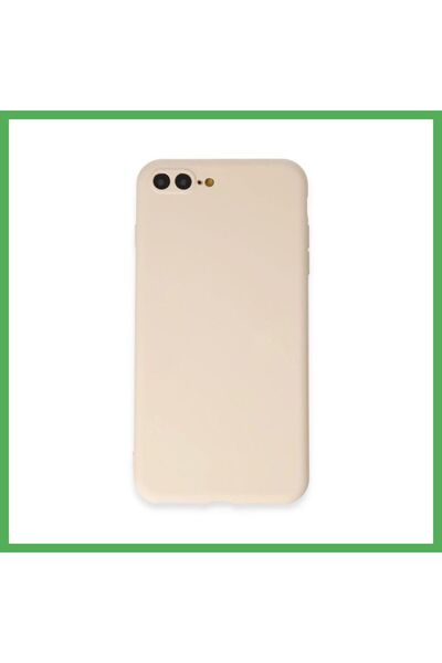 Nur store Çanta غطاء هاتف iPhone 7 Plus، مصنوع من السيليكون - لون كريمي، من B...