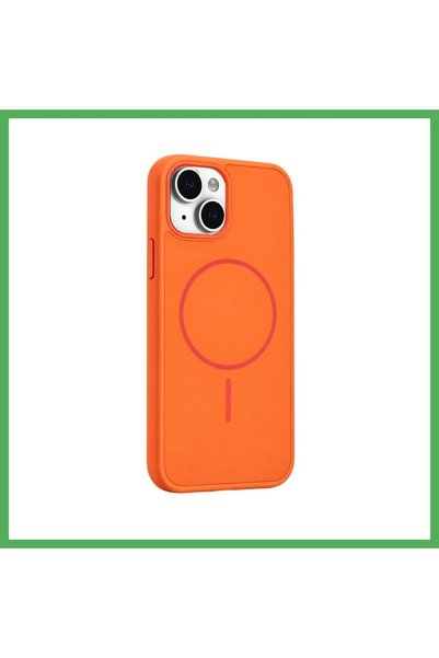 Nur store Çanta iPhone 15 Azus MagSafe Case - Orange BEZOSS
