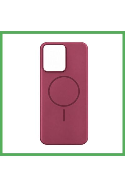 Nur store Çanta غطاء Redmi 13C Mika PC Magsafe - لون خمري من BEZOSS