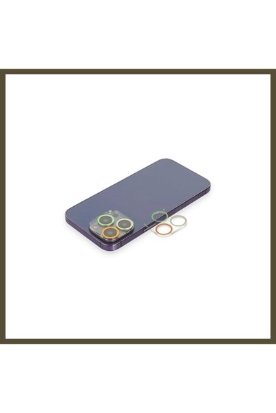 northcity n iPhone 12 Pro Max Compatible Colored Camera Lens Protector - Yell...