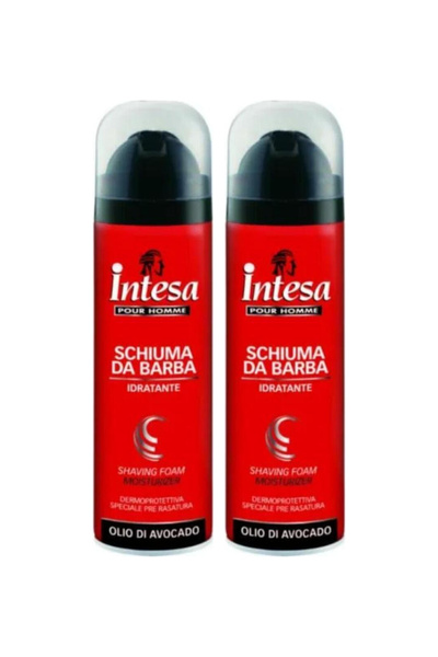 Intesa 2x ΣΥΣΚΕΥΑΣΙΕΣ Αφρός Ξυρίσματος Spuma de ras Pour Homme με Έλαιο Αβοκά...