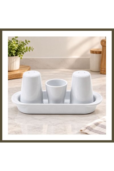 northcity n Gözde White Salt and Pepper Shaker Set BX