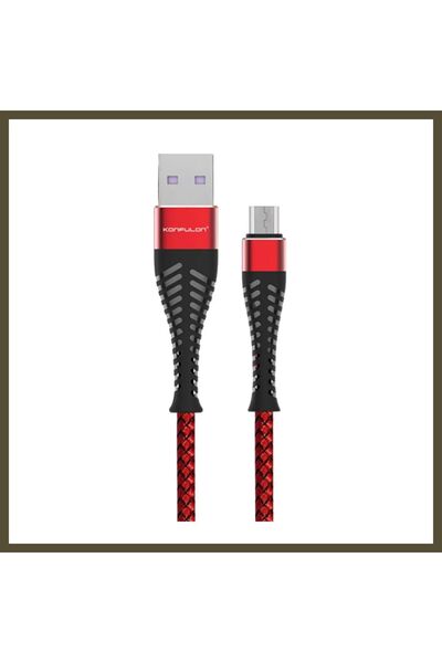 northcity n كابل Konfulon S61 Micro USB، طول 1.2 متر، تيار 2.1 أمبير - أحمر BX.