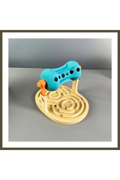 northcity n 3D-Printed Maze Dog and Cat Puzzle Toy with Rotating Reward Cylin...