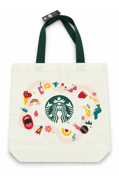 Starbucks ® 100% Cotton Tote Bag Shopping Bag