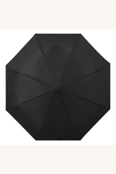 Comerivo Umbrela pliabila automata neagra cu maner carlig pentru ploaie, diam...