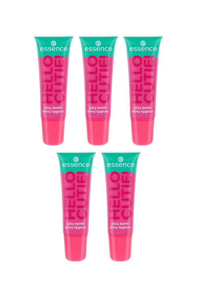 Essence 5x PACHET Luciu de buze JUICY BOMB Spune-l cu HELLO CUTIE! Witty Wate...
