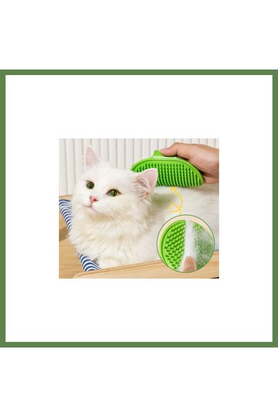 Hobibahçem Silicone Brush for Removing Pet Hair, Cleaning, and Scratching Cor...
