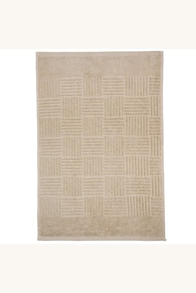 Comerivo Prosop bucatarie bej cu dungi reliefate, bumbac absorbant 60x40cm pe...
