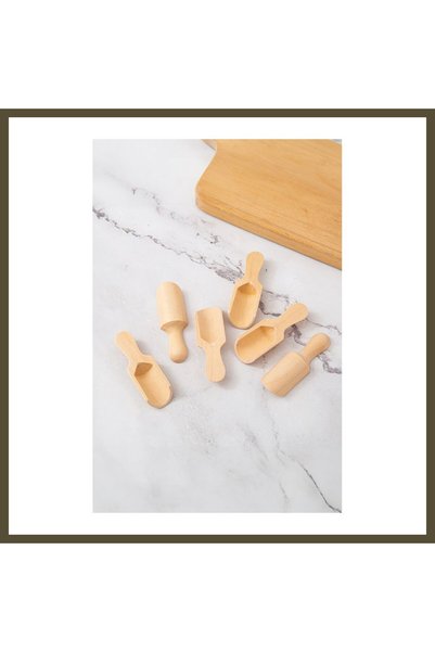 northcity n Set of 6 Wooden Spice Spoons BX
