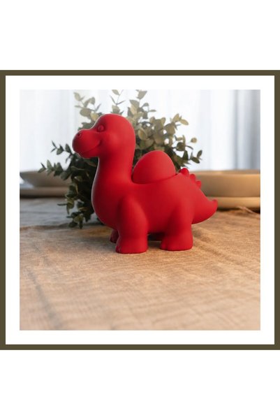 northcity n 3D-Printed Dinosaur Egg Holder - Cute Eggosaurus Egg Holder - Red BX