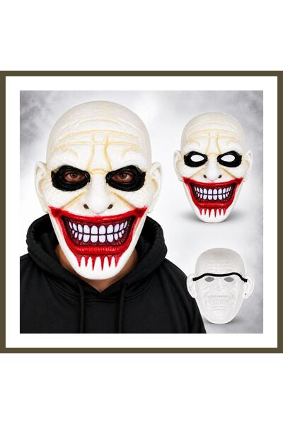 northcity n Blood-Stained Black-Eyed Plastic Horror Mask BX