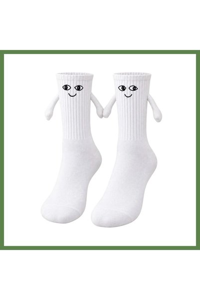 Hobibahçem Cute Unisex "Hand in Hand" Socks with Magnets, Sizes 36–44 | Gift ...