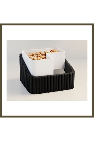 northcity n 3D-Printed Pistachio Bowl - Dual-Chamber Shell Separator Serving ...