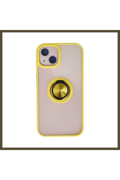 northcity n iPhone 15 Compatible Case: Montreal Ringed Silicone Case - Yellow BX