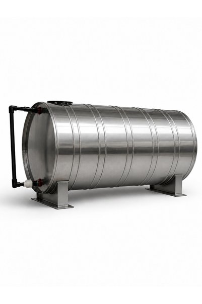 1500 L Krom Silindirik Soğuk Su Deposu – Güneş Enerjisi Sistemleri İçin