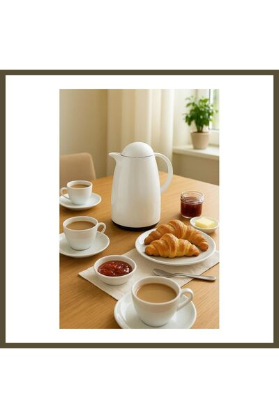northcity n 1 L Acrylic Soft White Tea Thermos—Keeps Drinks Hot for 12 Hours ...