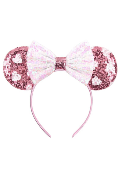 Choice 9 2024 Valentine's Day Mouse Ears Headband For Girls Women Sequins Lov...